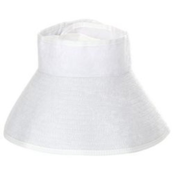 Women's Terry Cloth Sun Visor - White - Picture 3 of 3